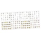 Fournitures de scrapbooking esthétiques : ces autocollants décoratifs peuvent coller à la plupart des surfaces propres, peuvent être déchirés facilement à la main, autocollants de journalisation esthétiques