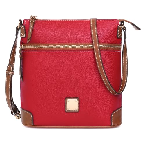 GAEKEAO Crossbody Bags for Women Multi Zipper Pockets Shoulder Handbags Lightweight Medium Travel Purse