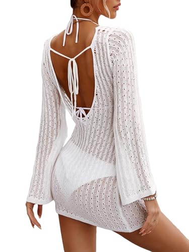 Robe bohème ajourée dans le dos Floerns pour femme sans maillot de bain