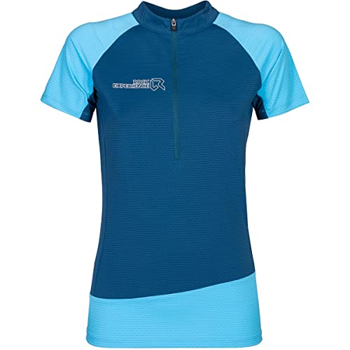 Rock Experience REWT01491 Merlin SS HZ T-Shirt Women's 1484 Moroccan Blue+1371 Aquarius M