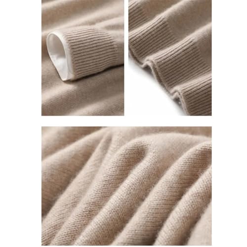 Men's Business Wool Round Neck Knitted Pullovers Casual Warm Long Sleeve Sweater3