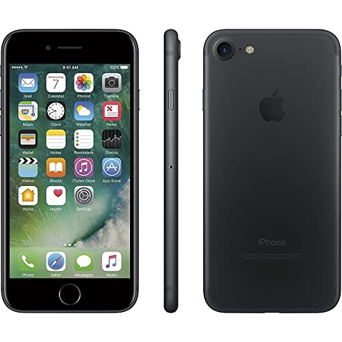 Apple iPhone 7 128GB 4.7' 4G LTE Verizon Unlocked, Matte Black (Renewed)