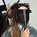 NOLITOY 2pcs Barber Shield, Plastic Hairspray Protector Mask Reusable Haircut Face Cover for Salon Hairdressing Makeup