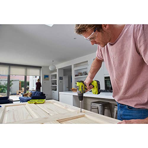 Ryobi r18dd5 – 220S One + Perceuse visseuse sans balais de 18 V avec 2 batteries 2,0 ah, 0 W, 18 V, vert, Standard