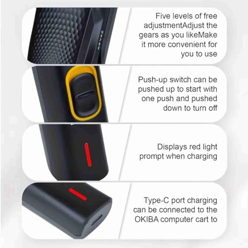 Image of Umite Chef Rechargeable Hair Trimmer for Men | Beard & Mustache Grooming Kit with Precision Blades, Adjustable Comb, USB Charging, Cordless Professional Hair Clipper