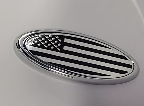 Image of for Ford Emblem, 6 inch American Flag Badge Front Grille Tailgate Emblem for 07-10 Edge, 05-11 Escape, 06-10 Explorer, 05-11 Expedition, 07-10 Sport Trac