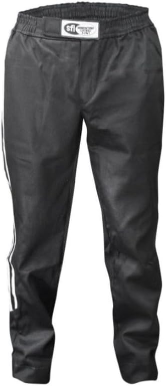 K1 Race Gear K1 Challenger Adult FR Cotton Pants - SFI 3.2A/1 - Black, White - 3XL 68