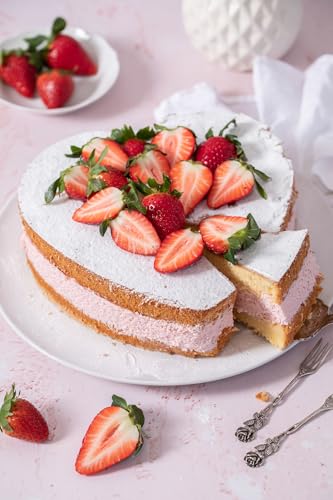 RUF Torten-Creme Vanille, für eine luftig lockere Creme nur Milch hinzufügen, zur Garnitur von Torten und Cupcakes, vielseitig einsetzbar, Großpackung, 1x1000g