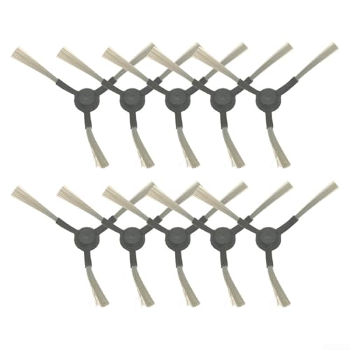 4 piezas de 10 piezas RCV3/RCV5/RCV5 Plus cepillo lateral de repuesto accesorio de aspiradora accesorio de barredora plástico + nailon para limpieza de esquinas Karcher RCV3 (paquete de 10)