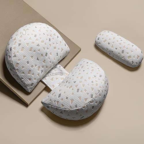 Busarilar Pregnancy Pillows for Sleeping, Maternity / Pregnancy Body Pillow Support for Back, Legs, Belly, Hips of Pregnant Women, Detachable and Adjustable with Pillow Cover (Grey, Small)