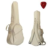 Capa Bag Super Luxo Bege para Ukulele Tenor Impermeável Estofada com Espuma Alça de Mochila e de Mão Reforçada Proteção Completa e Conforto Profissional A Prova D’água