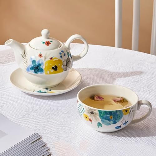 Tetera de cerámica de diseño tradicional STOBAZA con plato protector 7