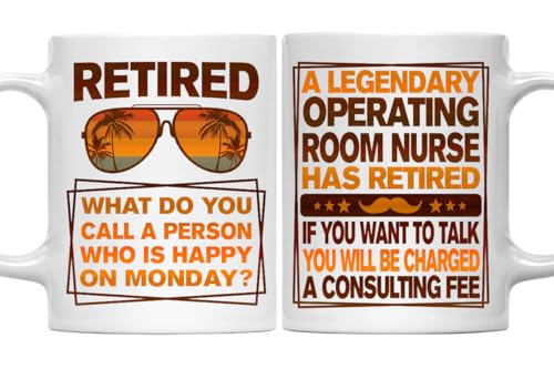 Retired Operating Room Nurse Mug, Legendary Operating Room Nurse Gift