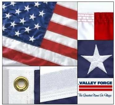 Valley Forge American Flag 5ft x 8ft Sewn Nylon by Flag