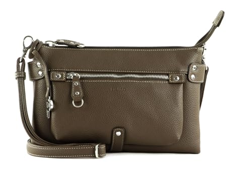 Sac de messager pour femme Picard Loire, sacoche taupe compacte 27 x 18 x 7 cm