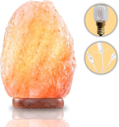 Heimtex Himalayan Natural Salt Lamp 1-2kg - Crafted Pink Salt Rock Lamp for Healing Crystal, Therapeutic, Perfect Perfect Lamps for Living Room & for Home Decoration.