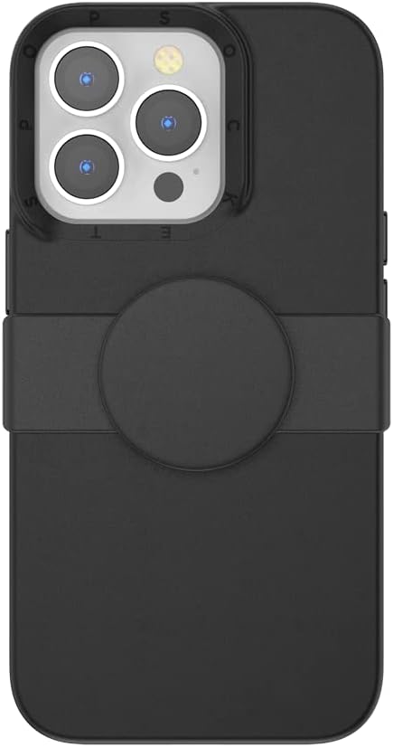 PopSockets iPhone 13 Pro Case with Phone Grip and Slide, Phone Case for iPhone 13 Pro - Black