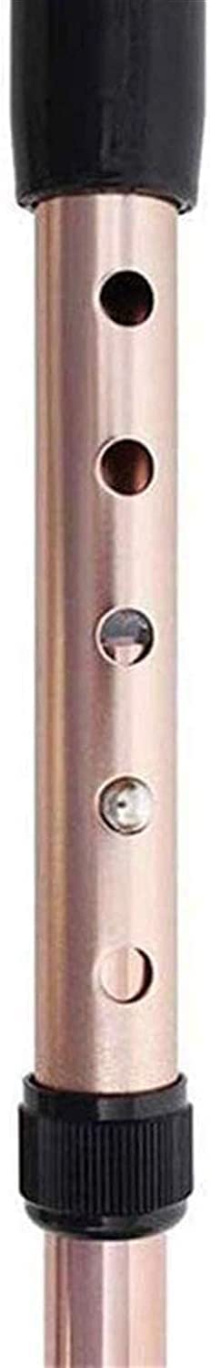 Muleta plegable portátil ligera de aleación de aluminio ajustable en altura para adultos