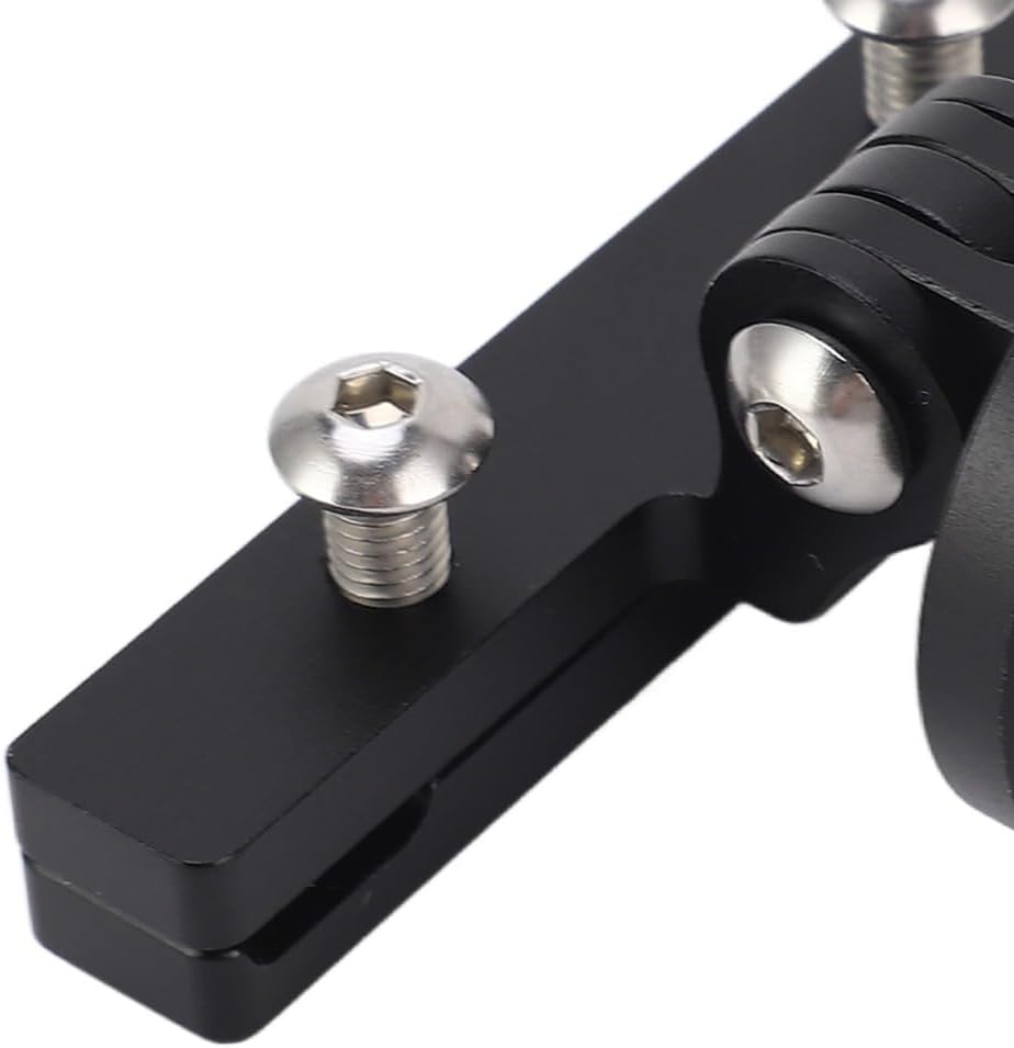 Tail Light Bracket -Aluminum Alloy Rear Light Mount for Bryton Saddle Rail Bike Lights - High Strength Black Holder for Stable & Safe Night Riding