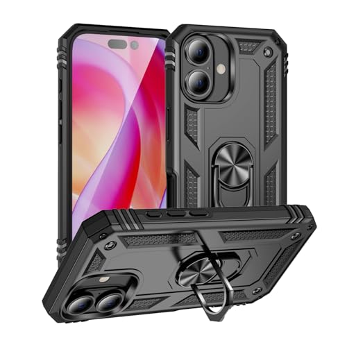 Coque de protection contre les chutes iPhone 16 antichoc avec support mains libres durable