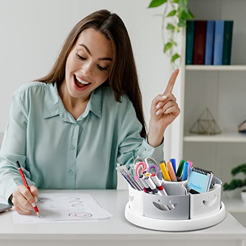 Mecids Art Supply Storage And Organizer - 360° Spinning Pen Holder And Pencil/Marker Organizer Caddy For Desk For Office, Classroom - Kids Craft Supplies Organization And Storage - Birthday Gifts #TOP4