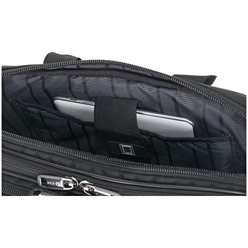 Kenneth Cole Reaction Keystone 1680D Polyester Dual Compartment 17" Laptop Business Portfolio, Black #TOP6