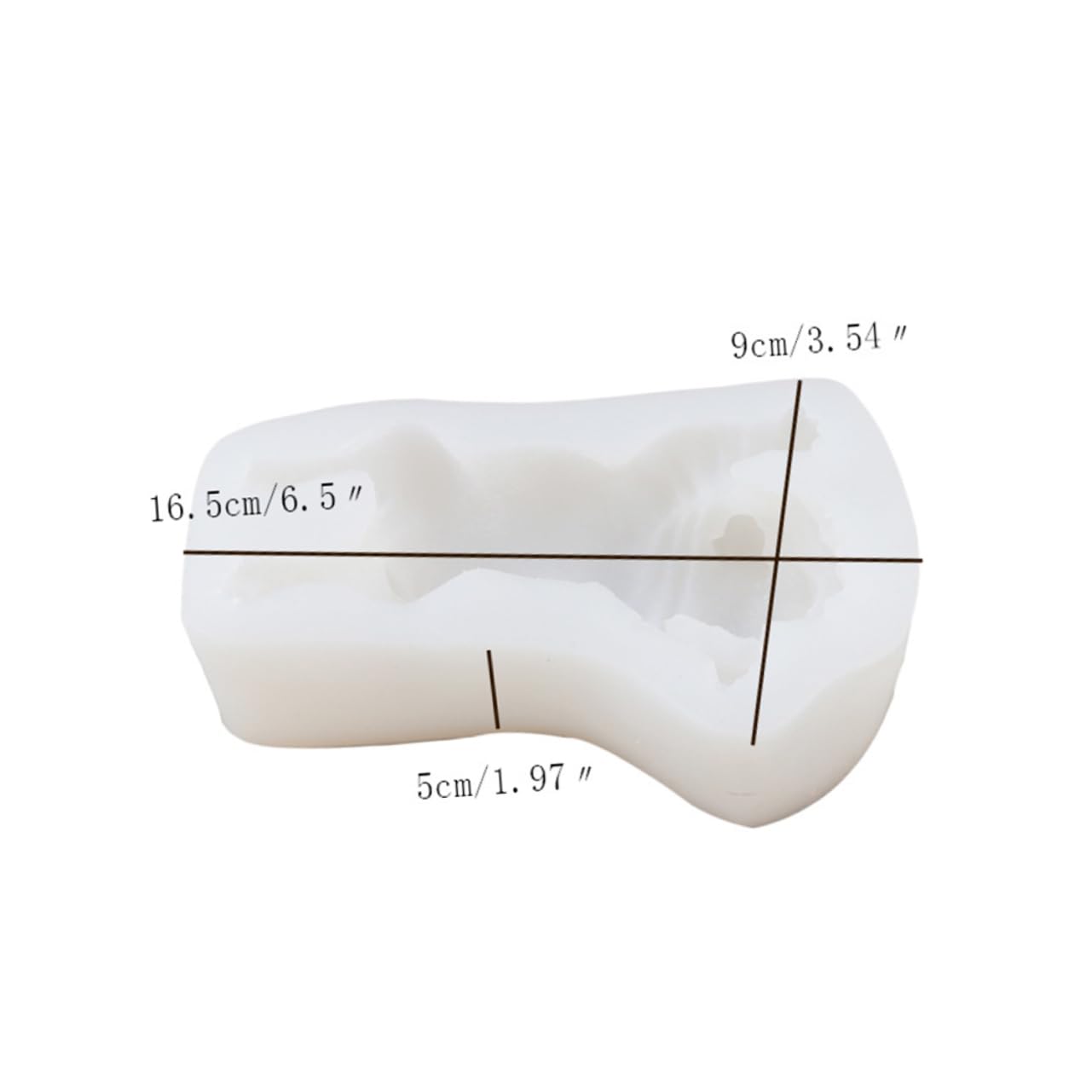 LABRIMP Moule Silicone Forme de Shar Pei Anglais pour Gâteau Outil de Décoration de Gâteau Fondant Transparent