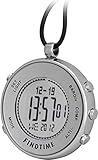 Pocket Clip Watches Silver Digital Sports Hiking Altimeter Barometer Compass
