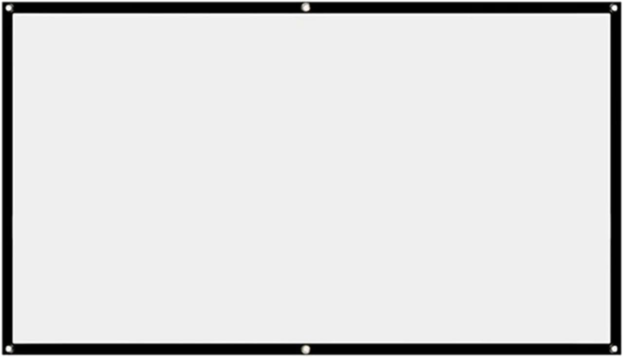 16:9 シンプルプロジェクターカーテン 60/72/84/100/120/150インチ ポータブルHDディスプレイスクリーン ホー