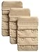Chanie Women Pack of 3 Soft Comfortable 2 Hooks Bra Extender,2.4"x 1.5" Beige