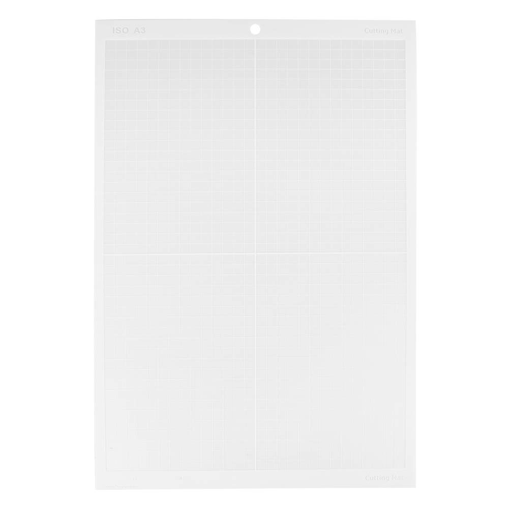 Tappetino Da Taglio Autoadesivo A3 46x30 Cm In Vinile - Antiscivolo E Autorigenerante Per Plotter E Taglierine (Bianco, Adesività Debole)