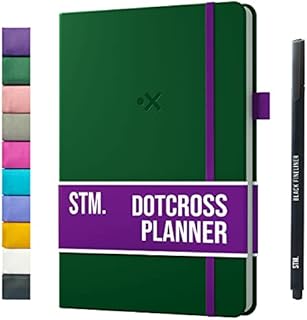 Planner 2023 | Weekly Planners, daily journal notebook diary | Monthly calendars & personal organisers | ADHD, work, business, performance, appointment, student | A5 Dotcross by Scribbles That Matter