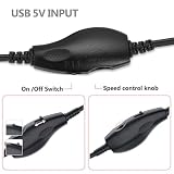 RUNCCI-YUN Kontroler prędkości wentylatora USB 12 V USB DC 5 V Step UP Boost do 12 V 2-pinowy regulator prędkości z 3/4-pinowym kablem adaptera zasilania wentylatora (1 do 3)