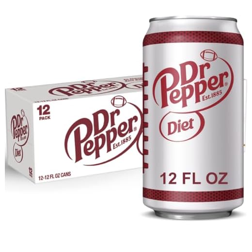 Diet Dr Pepper Soda, 12 fl oz cans, 12 pack