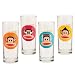Vandor 46002 Paul Frank 4 pc 10 oz Glass Set, Multicolor