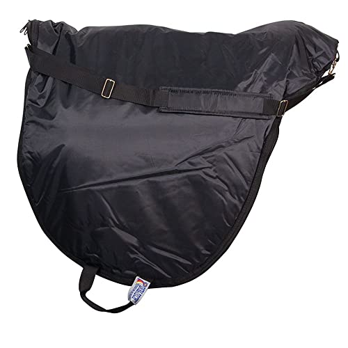 Dura-Tech Padded English Saddle Cases for Horses | Ultimate Protection for Transport & Storage | Two Design Styles | Cutback/Dressage | Color Black