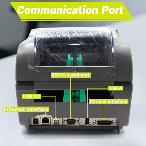 Image of GETPARTS EP2-00-0H000P00 Datamax E-Class E-4206P Mark III Professional Label Printer Model, LAN USB Serial Interface, with AC Adapter