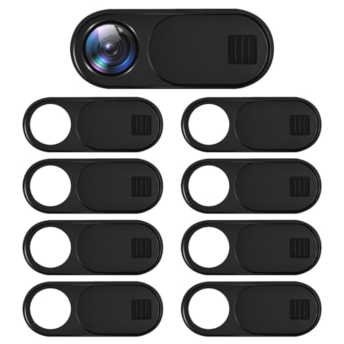 4 Copertine Per Webcam - Cursore Di Privacy Per Laptop, Smartphone, Tesla Model 3/Y (Nero) - Foto 3