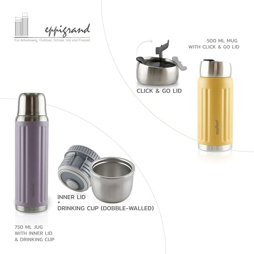 eppikan EppiGrand Stainless Steel Thermos Flask, Thermos Flask, Water Bottle, Insulated Flask, 750 ml - Image 3
