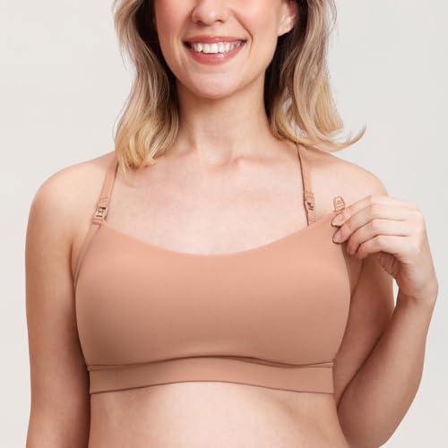 Image of MOMANDA Yoga Nursing Bras for Breastfeeding Fixed Y Back Soft Support Nursing Sports Maternity Bra