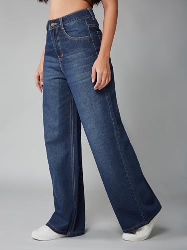 Image of Dolce Crudo Women's High Waist Straight Fit Jeans