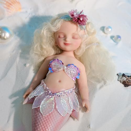 Muñeca bebé de silicona platino 10 pulgadas realista miniatura 2