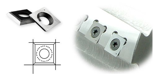 YUFUTOL 14mm Square Straight Carbide Cutter Insert(14mm length X14mm widthX2.0mm thickness),Pack of 10, Designed for Spiral/Helical Planer Cutter Head Wood Lathe Tool - Thumbnail 7
