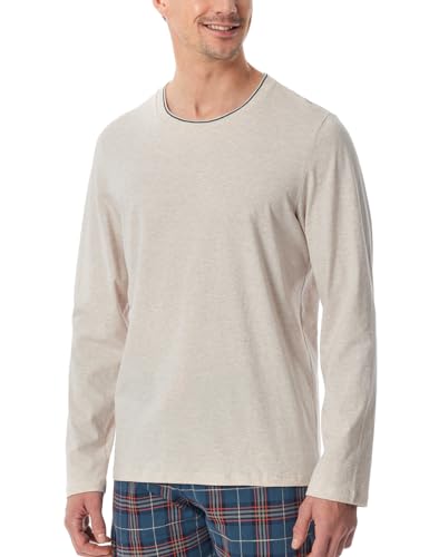 Haut de pyjama homme col rond Schiesser manches longues respirant
