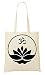 Produktbild C+P Om Sign Spiritual Journey Series Yoga Lotus Sacred Flower Tragetasche Einkaufstasche