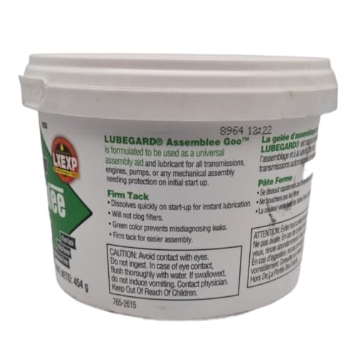 Image of Lubegard 19250 Assemblee Goo, Green, Firm Tack Lubricant, 16 oz.