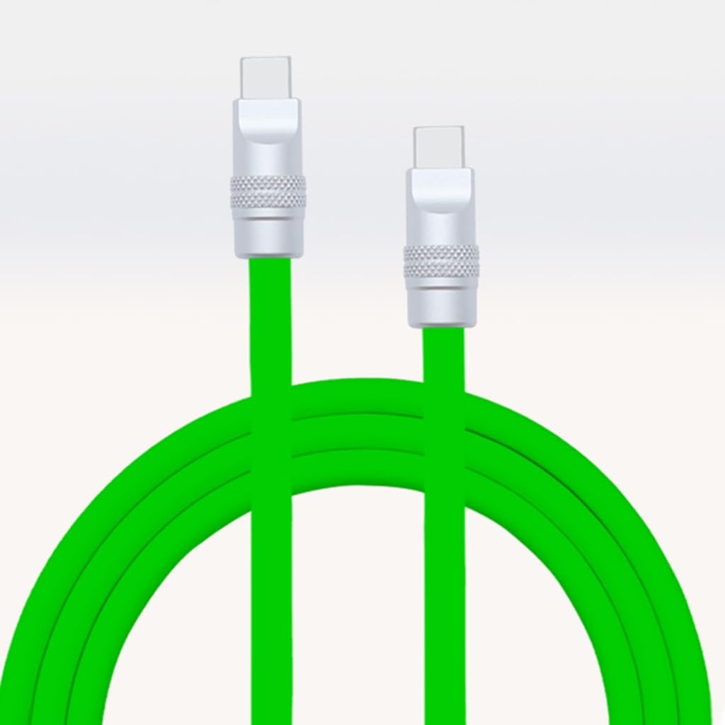 Cavo di ricarica e dati da USB C a USB C in silicone, 2 metri, per il trasporto quotidiano