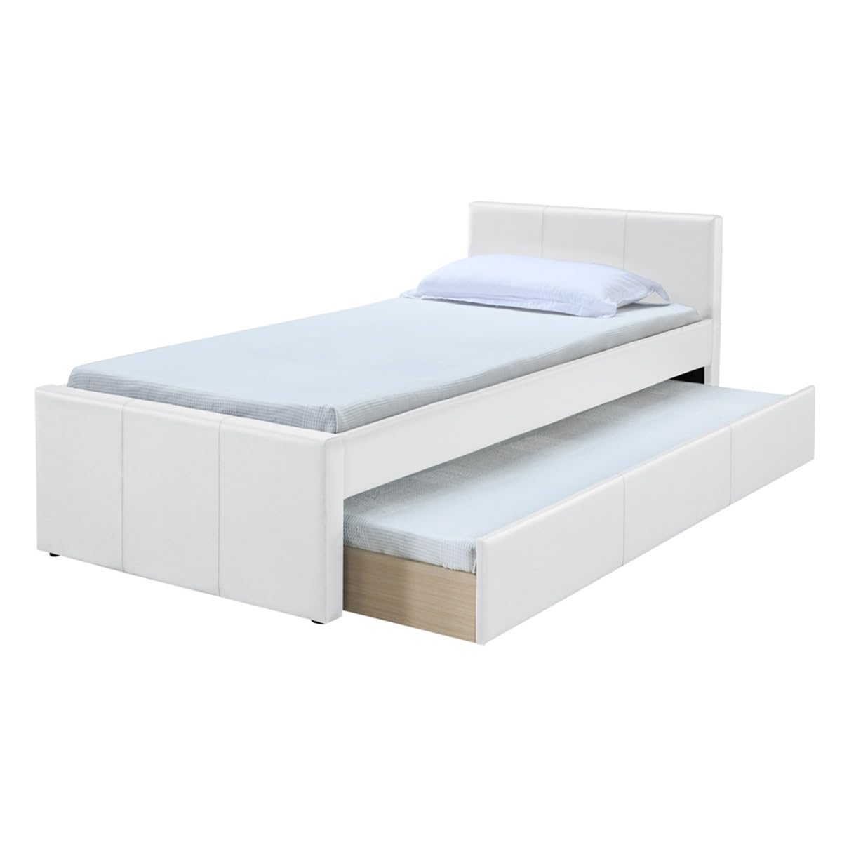 Miliboo Lit gigogne Blanc Mat 90x190 cm Macco