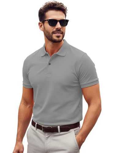 Image of LEOTUDE Men's Matty Regular Fit Polo T-Shirt for Man