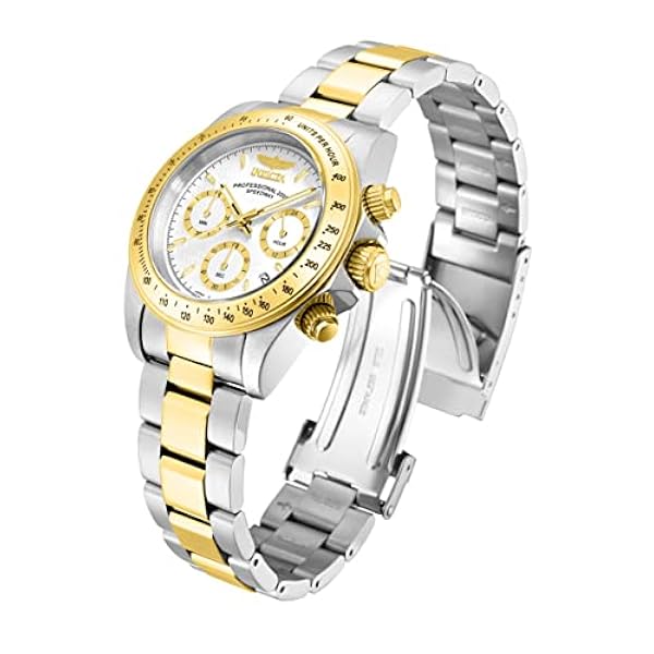 Invicta 9212 Speedway unisex armbandsur rostfritt stål kvarts silver urtavla